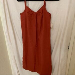 Mid length linen dress🍊